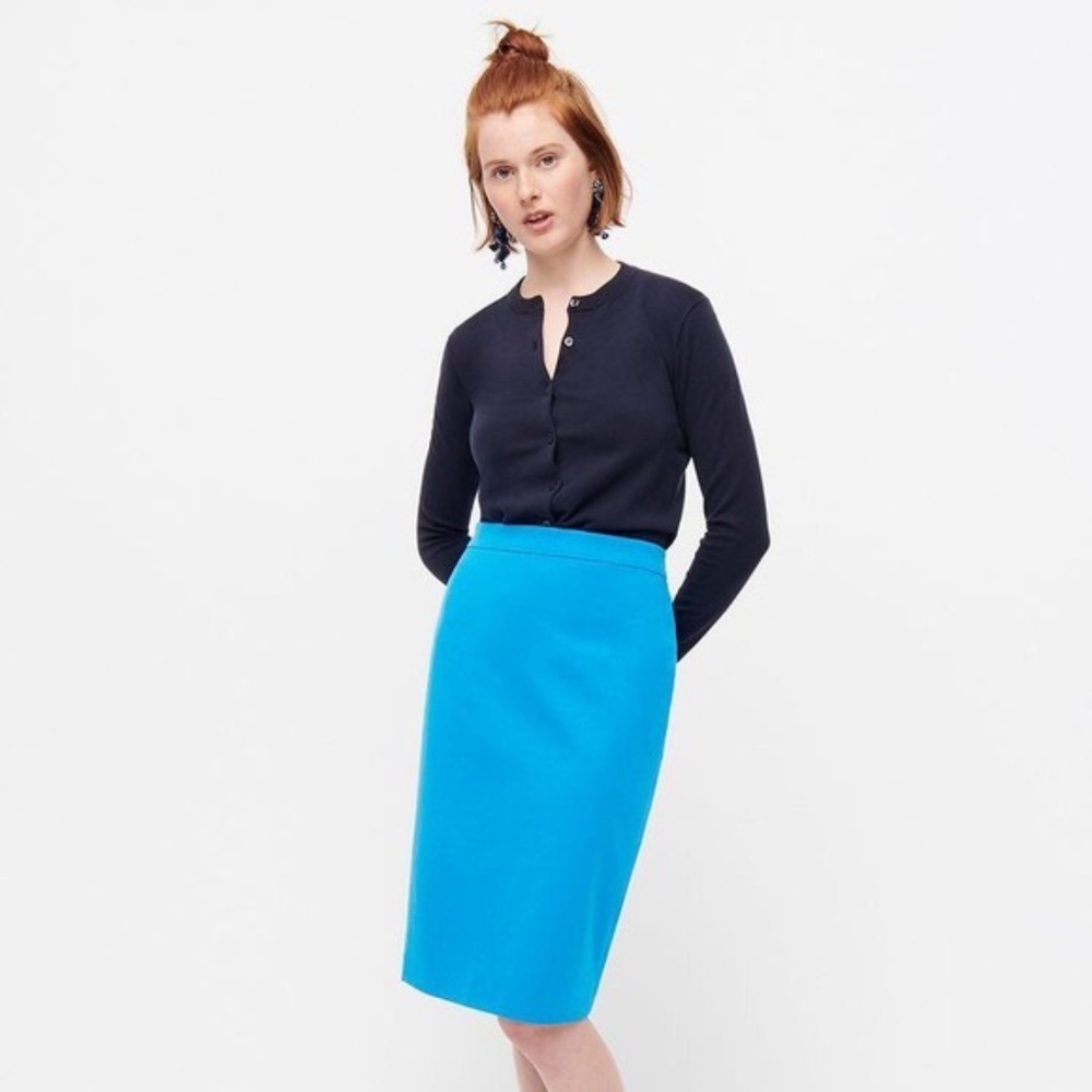 J.Crew  Pencil skirt in bi-stretch cotton 2P